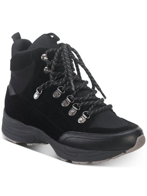 Женские спортивные кроссовки на танкетке AMERICAN RAG Womens черные на платформе 0,5 Margie Toe 7 М