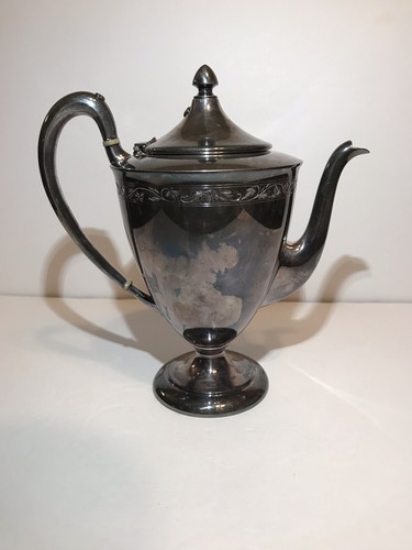 Vintage Wilcox S.P. Co. Silver Plate Coffee Tea Pot Server Sugar Bowl Set N 7016
