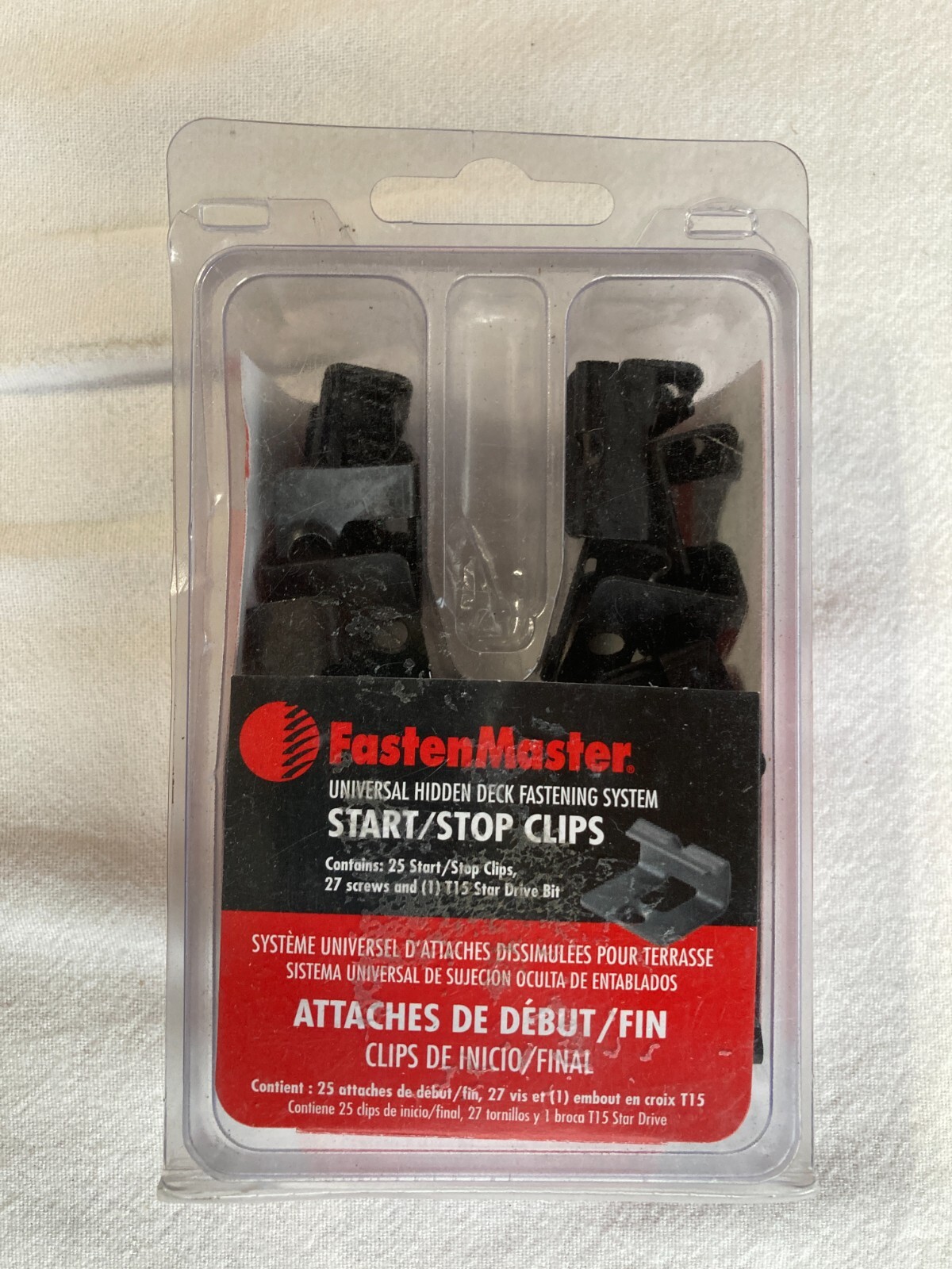FastenMaster FMTHDSSCLIP-25 Start / Stop Clips Hidden Deck Fastener System, 25pk