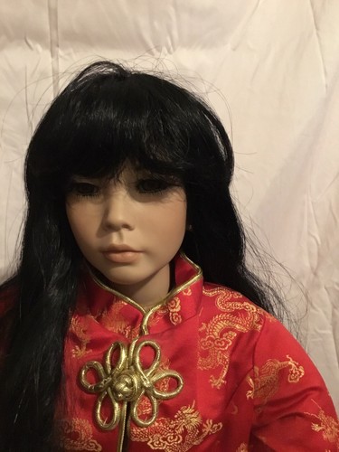 1991 Mystic Rose Porcelain Cloth doll 30 Inc