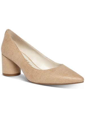 

ANNE KLEIN Женские бежевые туфли-лодочки Comfort Nora со скульптурным каблуком без шнуровки бежевого цвета 7,5 м, Бежевый, NORA01F9