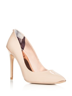 

Женские розовые кожаные туфли без шнуровки на шпильках TED BAKER LONDON Izibela, Розовый, 917949