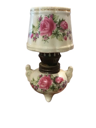 Lamp Floral Ceramic 5.5 Inches Made In Japan.