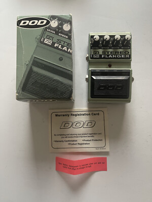 DOD Digitech FX75C Stereo Analog Flanger Rare Vintage Guitar Effect Pedal + Box