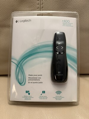 New Logitech Wireless Presenter R400 Laser Pointer NEW!