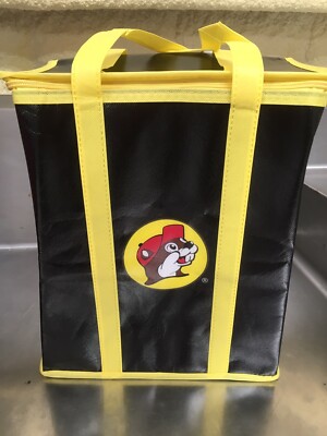 BUC EES Insulated Cooler Tote Bag. Black -Zipper , Handle , Portable -NEW