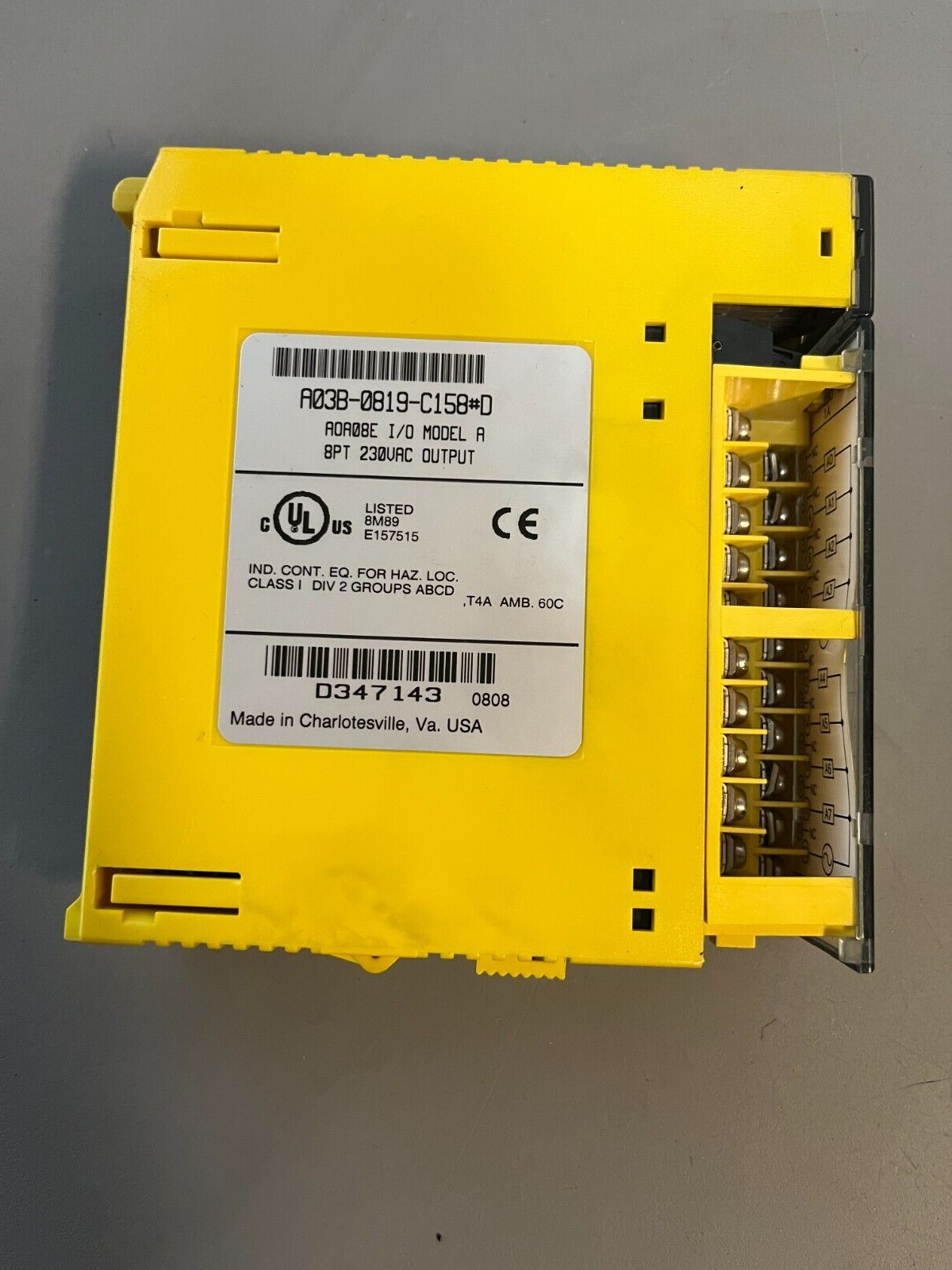 Fanuc A03B-0819-C158#D Analog Output Model AOA08E Fanuc A03B-0819-C158#D Analog Output Model AOA08E