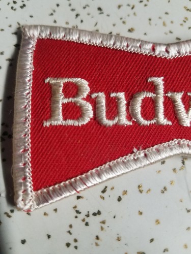 Vintage Budweiser Bowtie Design Uniform Jacket Hat Sew On Patch