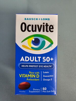 Bausch + Lomb Ocuvite Adult 50+ Vitamin & Mineral Supplement Soft Gel - 50 Count