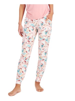 Интимные розовые пижамные брюки ALFANI Intimates с карманами и манжетами XS