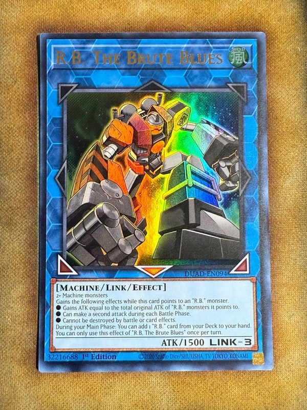 yugioh dub cards Yugioh R.B. The Brute Blues DUAD-EN094 Ultra Rare 1st Ed NM