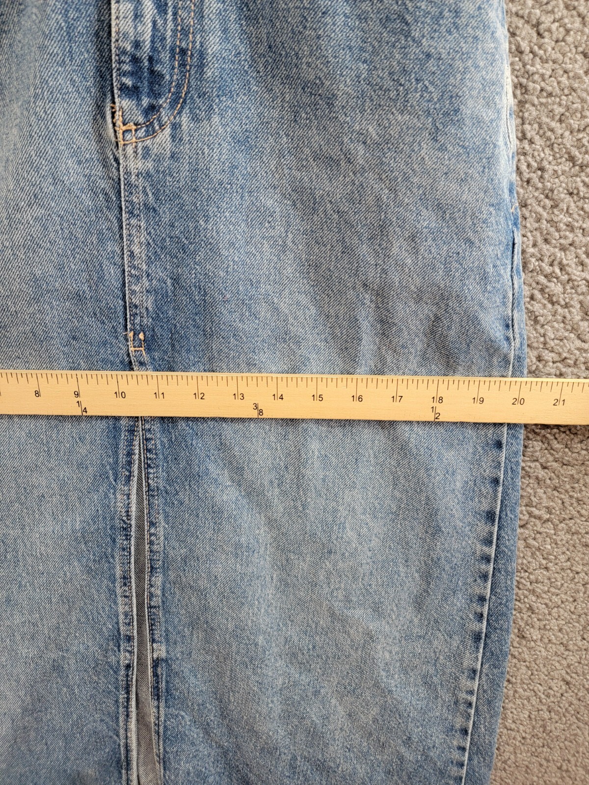 Free People We The Free Come As You Are Denim Maxi Skirt Women's 0 Medium Indigo - Picture 6 of 16