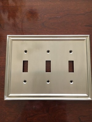 BRAINERD TRADITIONAL TRIPLE SWITCH SATIN NICKEL PLATE W36561-SNE-C FREE SHIP