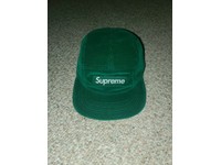 green corduroy supreme hat