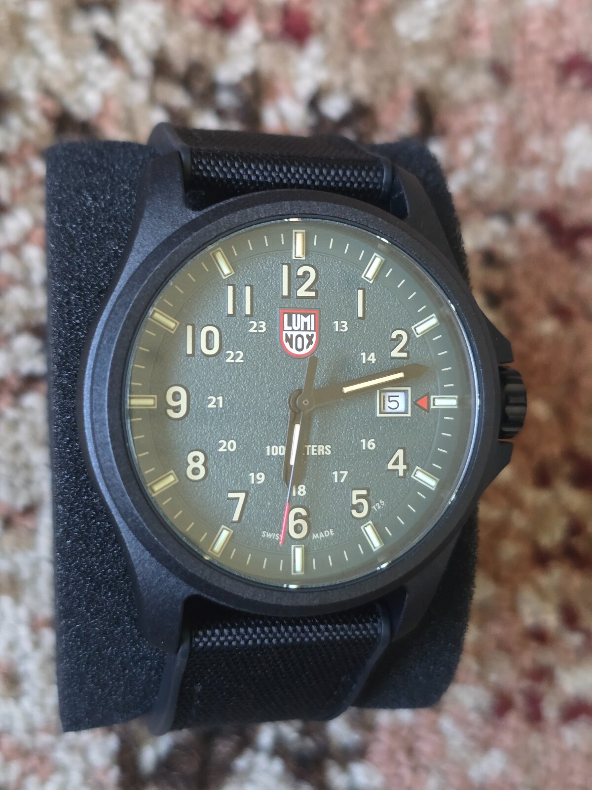 Pre-owned Luminox Men's Atacama Field Sapphire Crystal Dark Green Watch Xl.1977