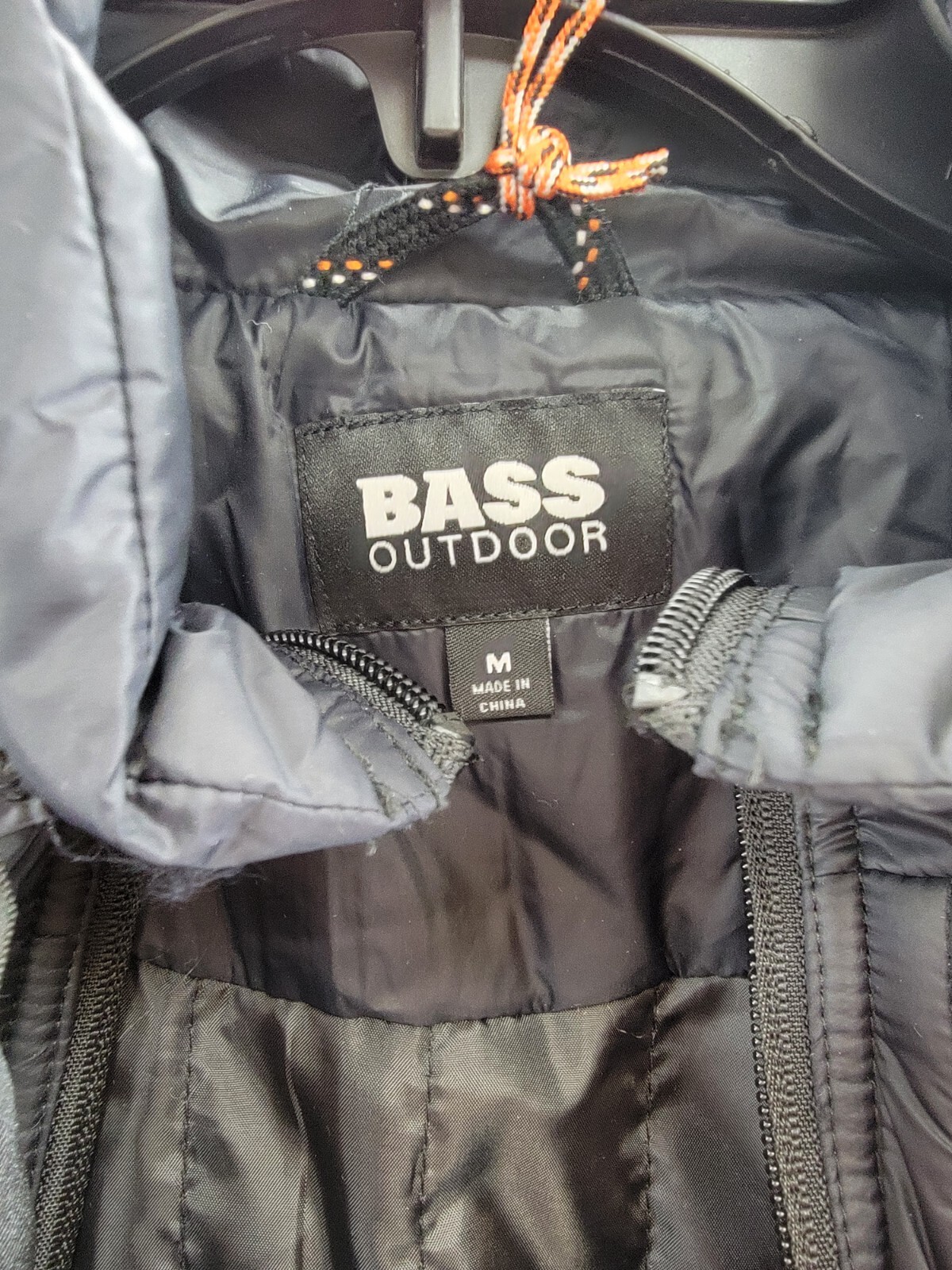 BASS OUTDOOR Quilted-Trim Zip Bomber Jacket Women's M Black Side Pockets L/S - Picture 14 of 21