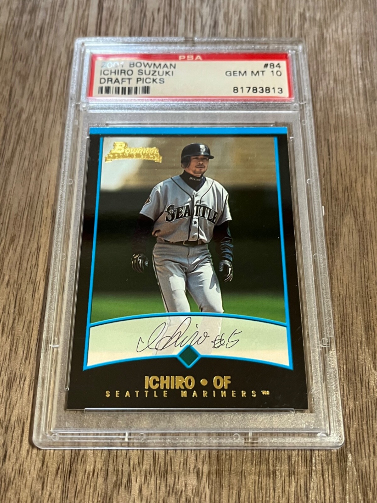 2001 BOWMAN DRAFT ICHIRO PSA 10 RC イチロー 2001 Bowman Draft Picks #84 Ichiro Suzuki PSA GEM MINT 10 RC