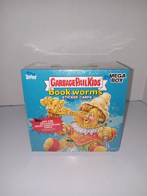 Topps Garbage Pail Kids Book Worms Sticker Cards Mega Box New & Sealed GPK 2022