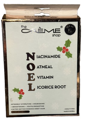 The Crème Shop Niacinamide, Oat, E Vitamin, Licorice Face Mask: 5/Sheets