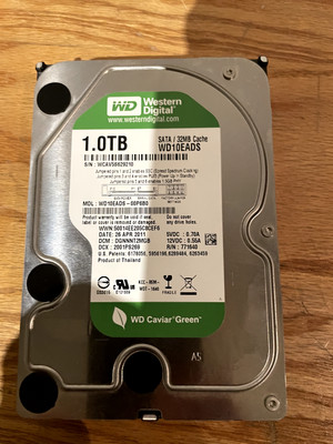 Western Digital Caviar Green 1TB 7200RPM 3.5'' Internal Hard Drive - WD10EADS