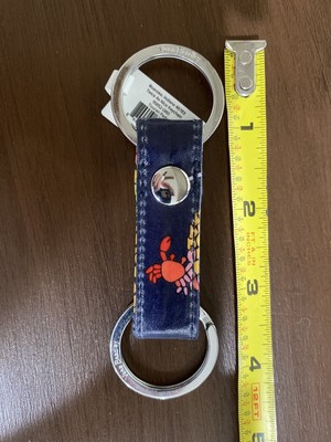 Vera Bradley Key Chain NWT Crab Double Key Rings ''Twice As Nice''