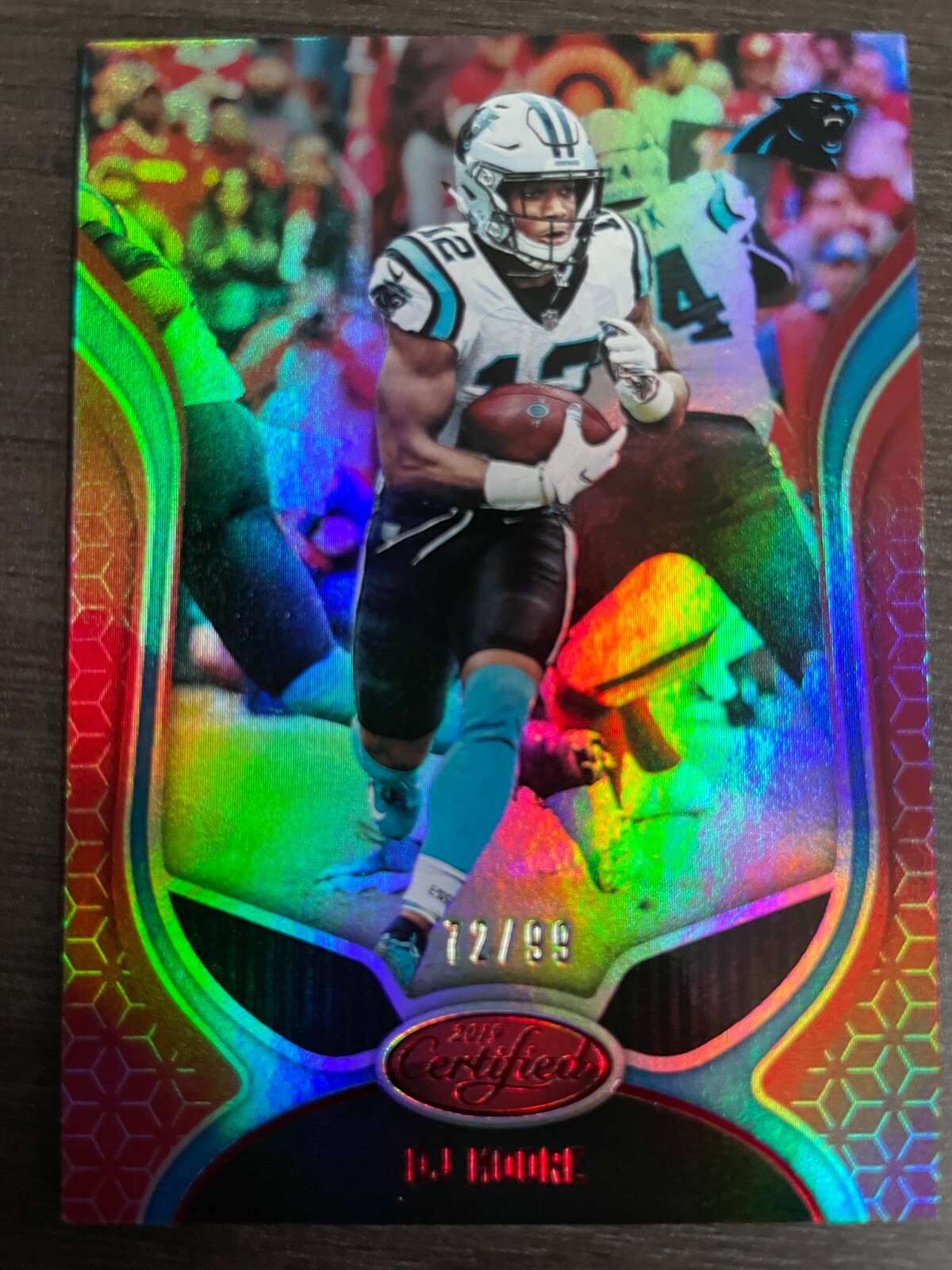 2019 Panini Certified DJ Moore #82 Mirror Red Foil serial 2019 Panini Certified DJ Moore #82 Mirror Red Foil serial