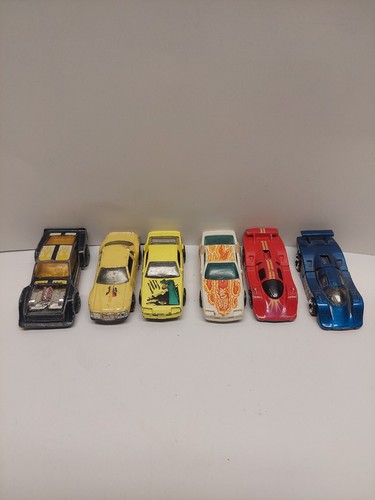 Lot of 6 vintage Hot Wheels 1983 Ford T-Bird, Imsa Mustang