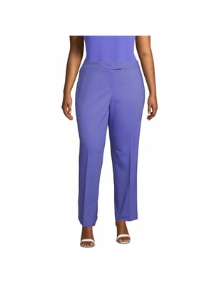 Женские фиолетовые брюки ANNE KLEIN с прямыми штанинами Plus 20W