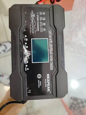 Nexpeak NC201 Black 12V/24V Intelligent Pulse Repair Battery Charger new