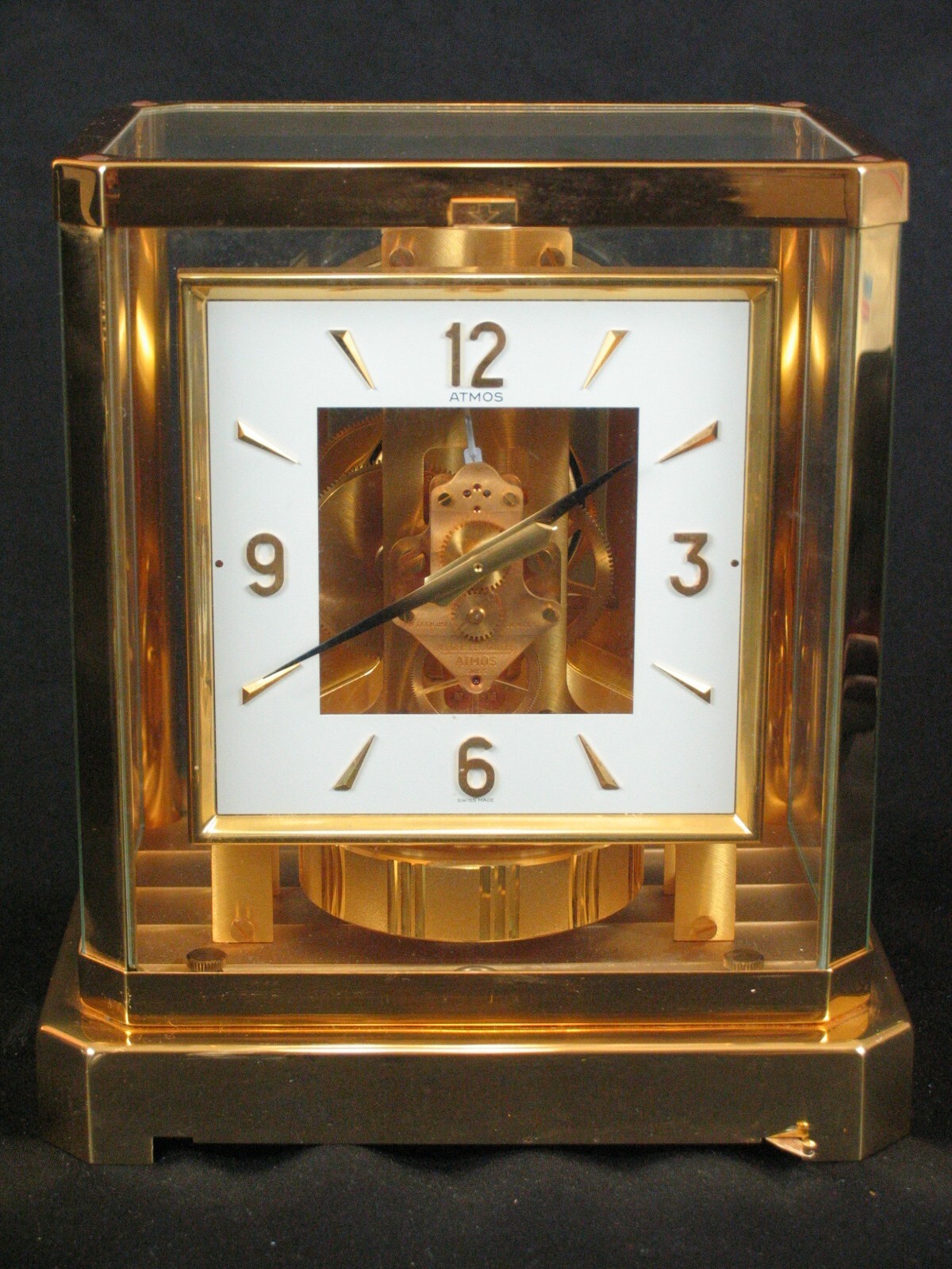 Jaeger LeCoultre Atmos Clock, Model 528-8 Square Dial