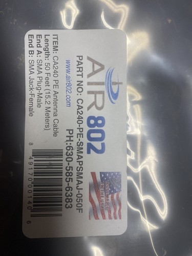 Air 802 CA240 Antenna Cable