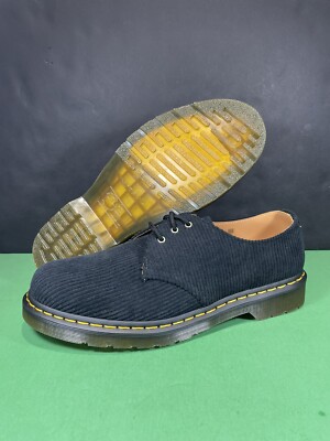 Dr. Martens 1461 Men's Size 13 US Black Corduroy Dress Shoes Duchess Oxford