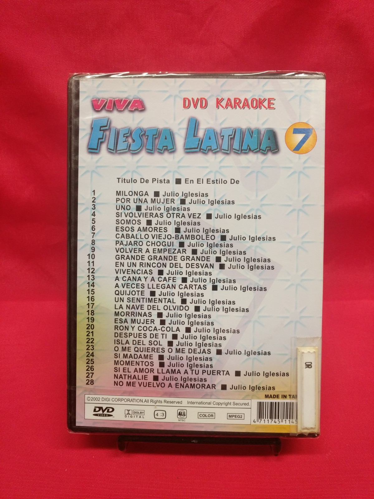 VIVA FIESTA LATINA SERIES KARAOKE DVD VOL.7 Free Shipping USA Sealed 24 Songs