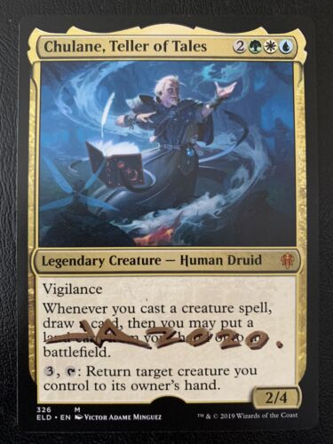 Chulane, Teller of Tales Artist Proof Signed Sketched Throne of Eldraine ELD MTG Chulane, Teller of Tales Artist Proof Signed Sketched Throne of Eldraine ELD MTG