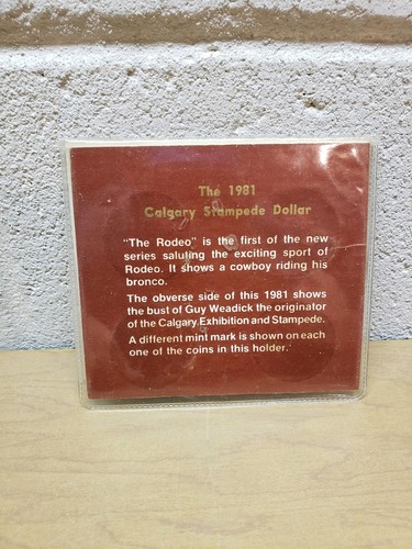 1981 Calgary Stampede Souvenir Dollar 4-pak-