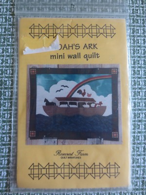 NEW Rosecrest Farm NOAH'S ARK Mini Wall Quilt PATTERN by E. Laney--18 1/2'' x 23''