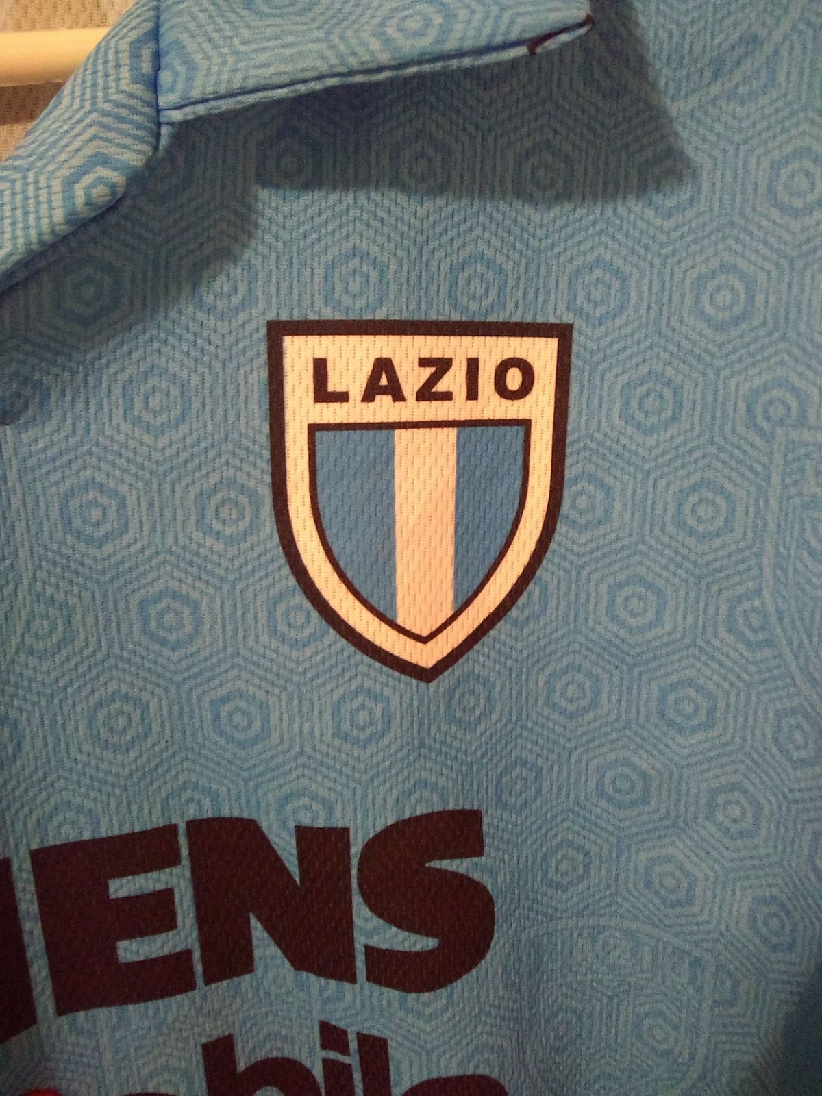 Claudio Lopez soccer football jersey Siemens Mobile XL blue