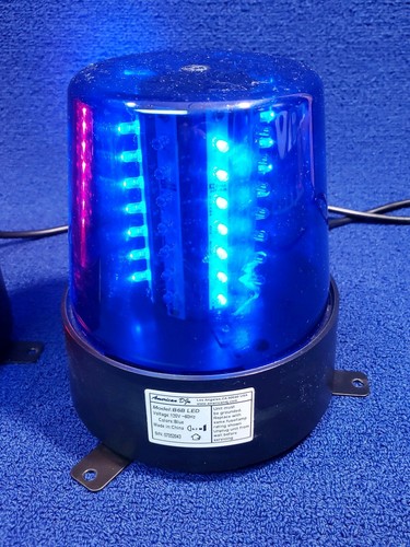 American DJ ADJ B6B BLUE & B6R RED LED Beacons, sold as Pair