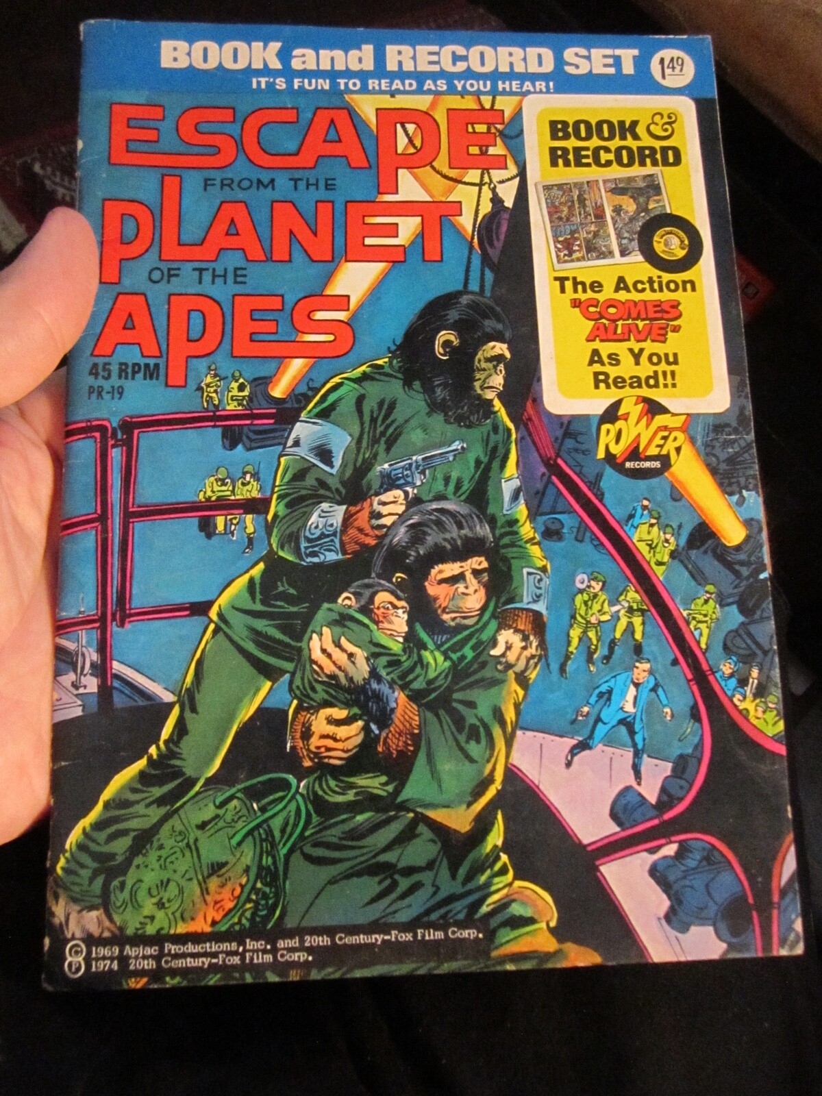 Various – Escape From The Planet Of The 1974 ESCAPE FROM THE PLANET OF THE APES COMIC BOOK & RECORD