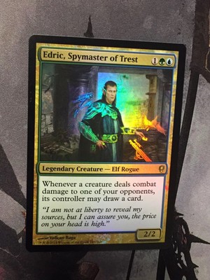 Edric, Spymaster of Trest FOIL NM+ Conspiracy mtg