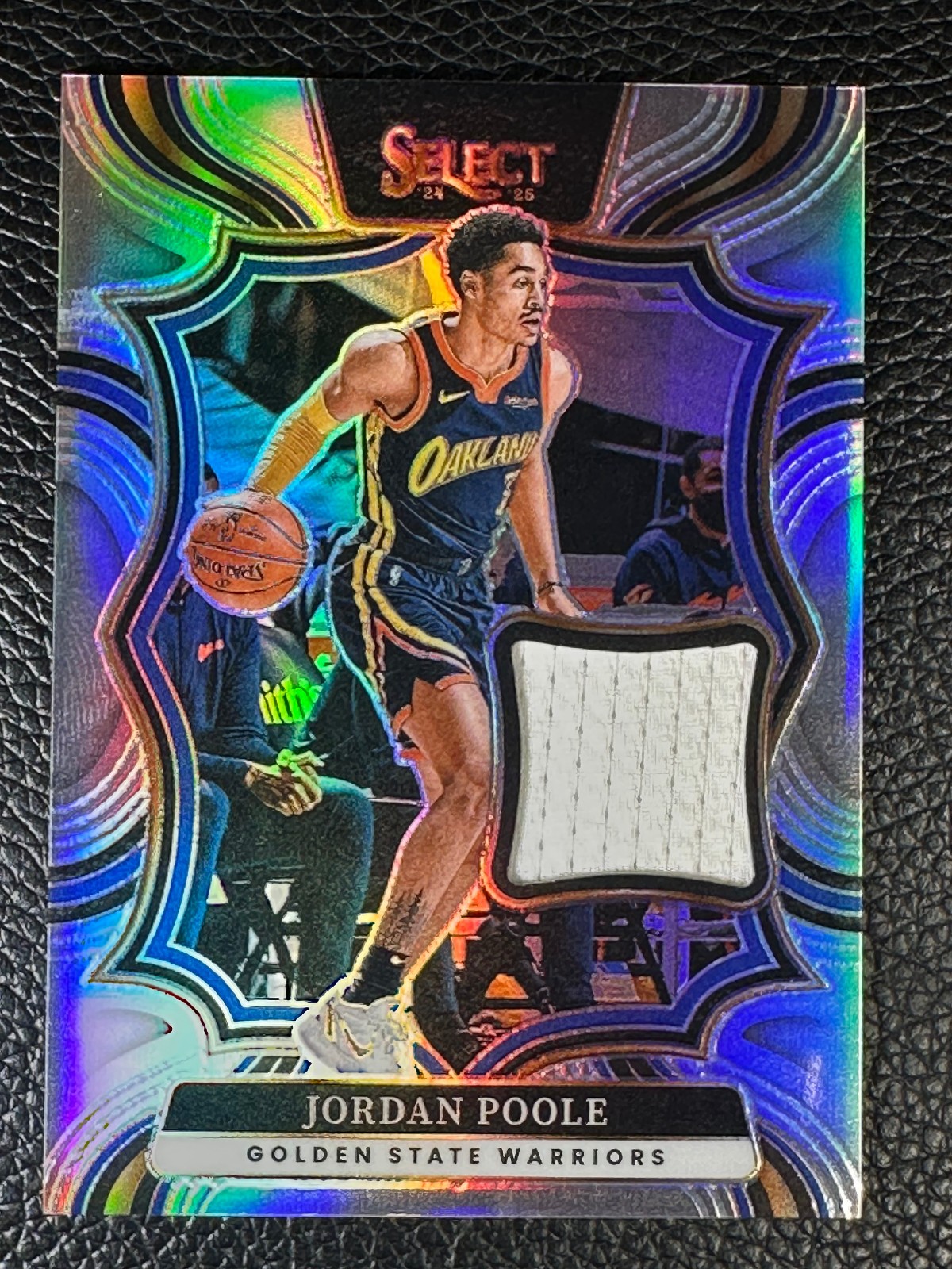 2024 Panini Select Throwback Silver Prizm Jordan Poole Jersey