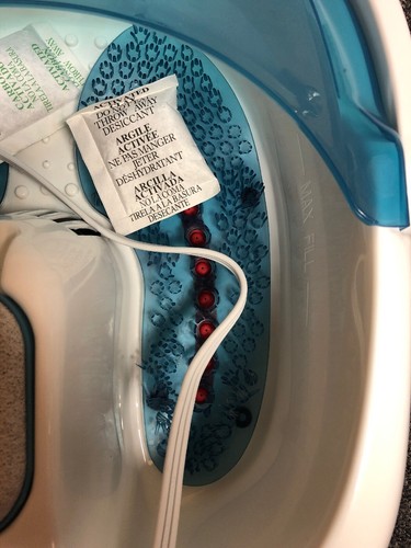 HoMedics Bubble Spa Elite Footbath, 2-in-1 removable pedicure center, Toe-touch