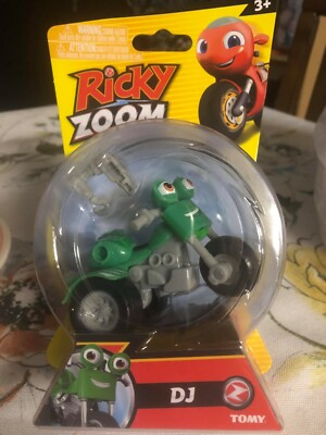 Ricky Zoom DJ Tomy Toy Scooter 3'' Figure Free Standing Free Wheeling 