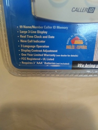 Ge Caller I'd 2-9016