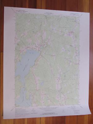 Jefferson Maine 1983 Original Vintage USGS Topo Map
