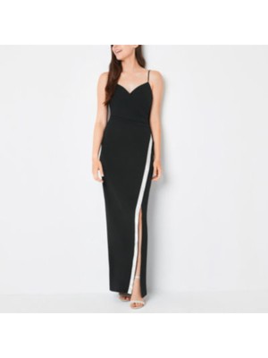 

EMERALD SUNDAE Женское черное регулируемое платье-футляр без рукавов для подростков, Черный