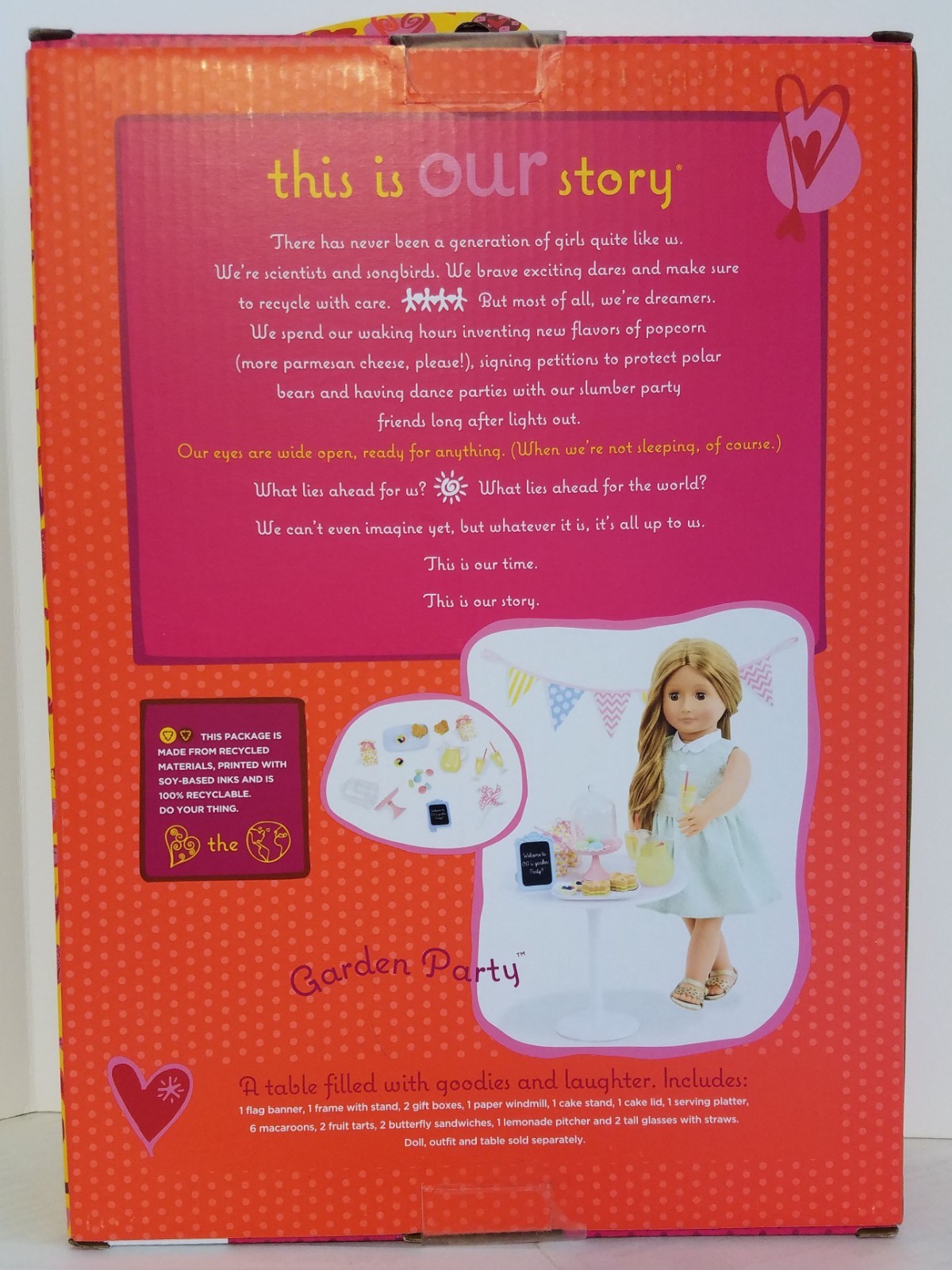 NEW Our Generation Soda Pop Sweetheart Outfit & Garden Party Play sets 18