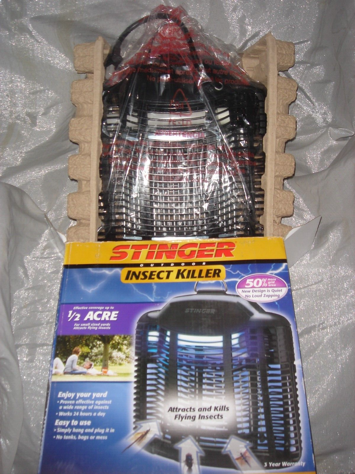 NIB Stinger Outdoor Insect Killer 1/2 Acre Quiet Design