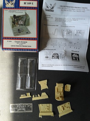 Grand Phoenix Messerschmitt Bf 109 E Cockpit Interior for 1/32 Hasegawa OOP