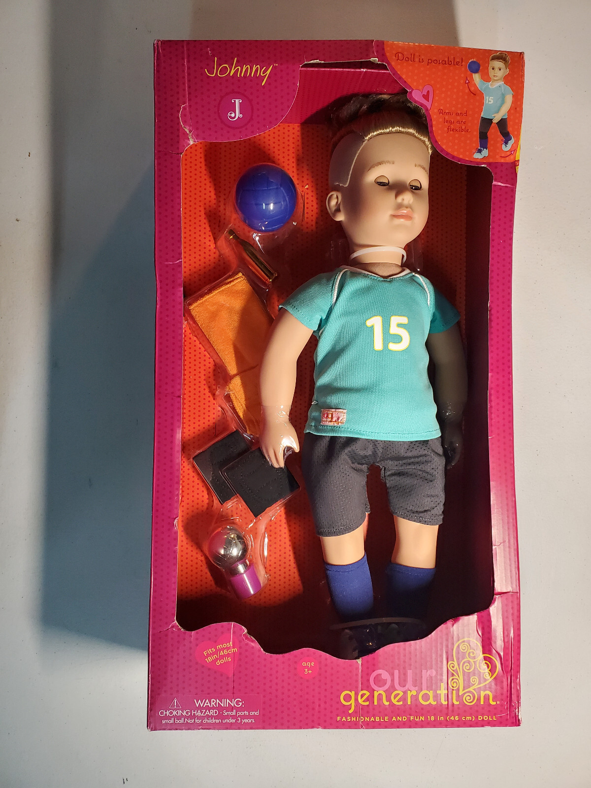 Our Generation JOHNNY - Boy Doll 18" New In Box
